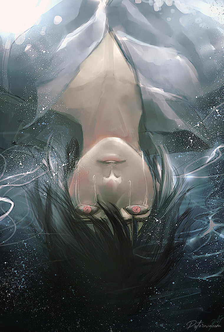 Sasuke Uchiha Upside Down Poster