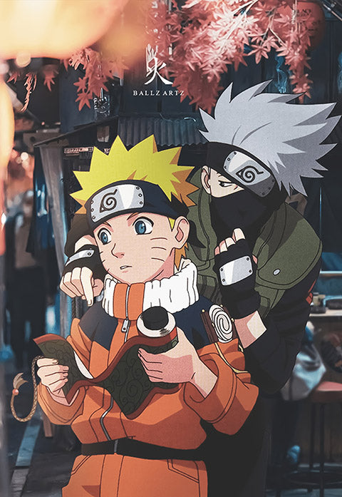 Kakashi and Naruto Poster