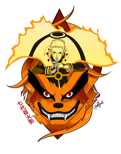 Kurama and Naruto Poster