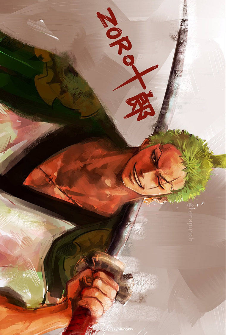 The Demon Swordsman | Zoro One Piece | Anime Poster