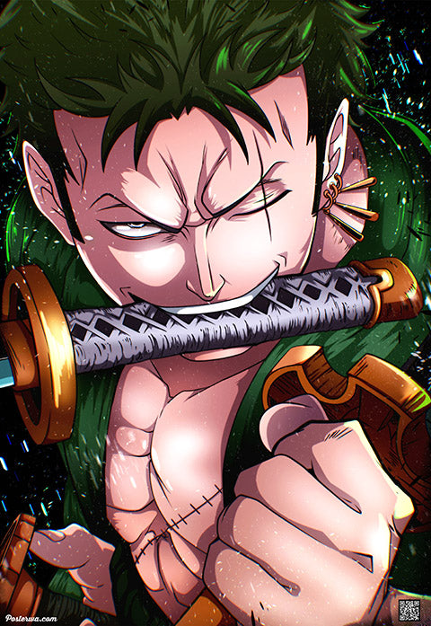 Zoro The Pirate Hunter | One Piece | Anime Poster