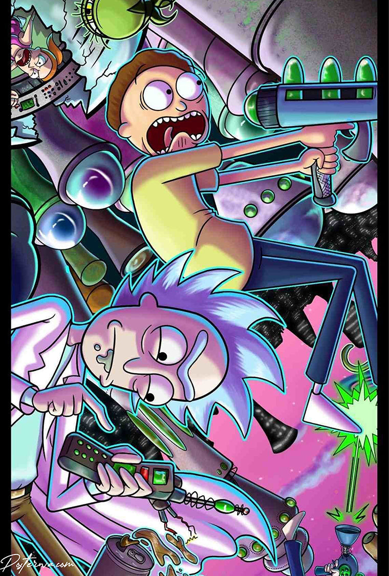 Rick and Morty Hype Poster