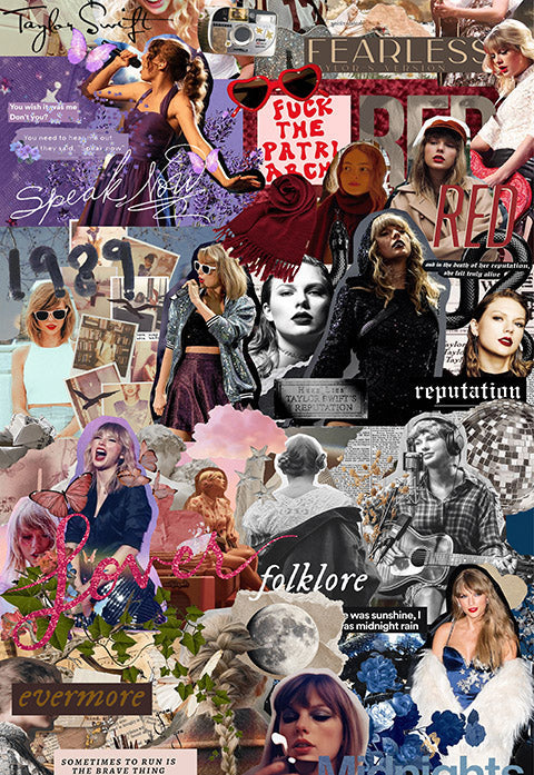 The Evolution of Taylor Swift | Taylor Swift Collage | Music Poster