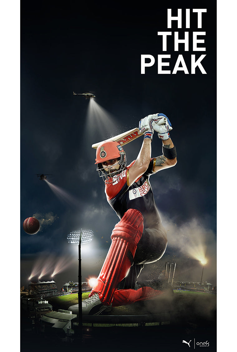 Virat Kohli Hit the Peak Poster