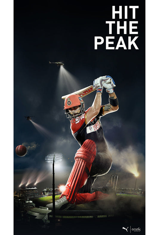 Virat Kohli Hit the Peak Poster
