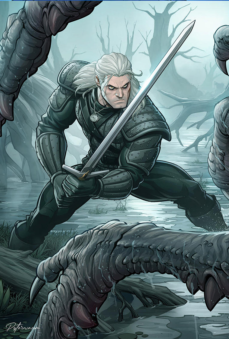 Witcher vs Leshy Poster