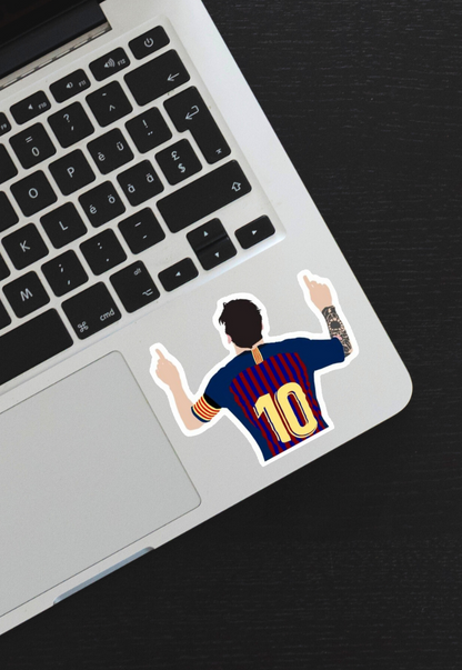 Lionel Messi Iconic Goal Celebration Sticker