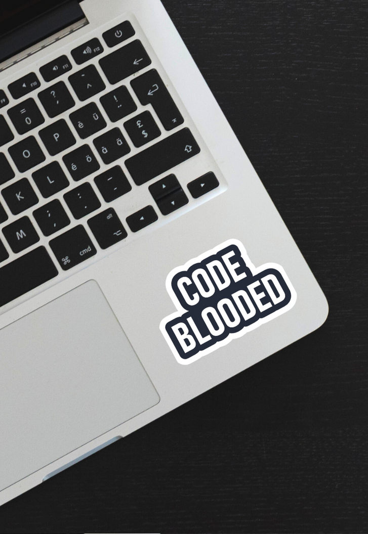 Code Blooded Sticker