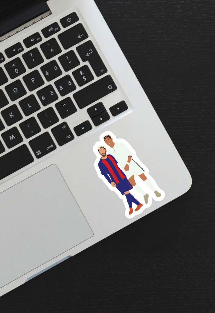 Messi – Ronaldo Rivalry El Clasico Sticker