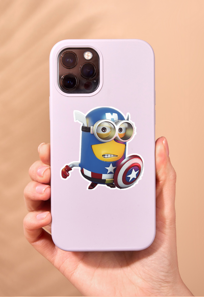 Minion Captain America Sticker