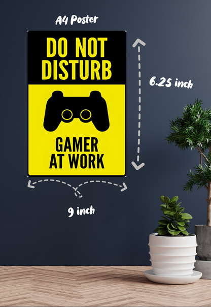 Do Not Disturb Game at Work Poster