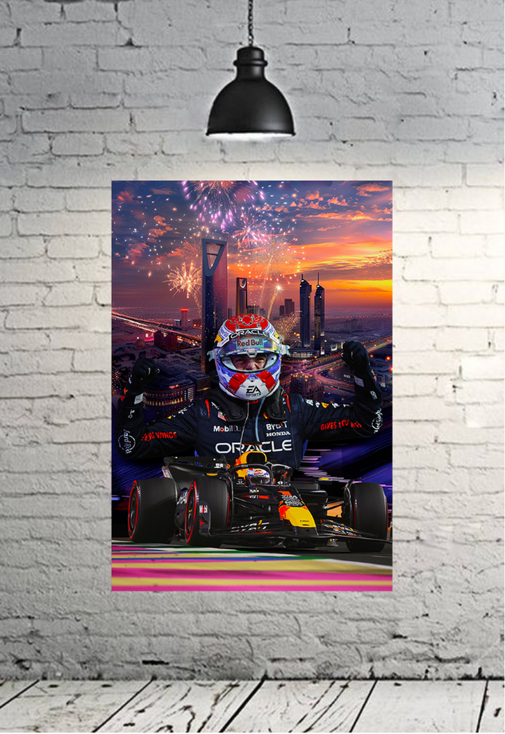 Max Verstappen Winner Poster