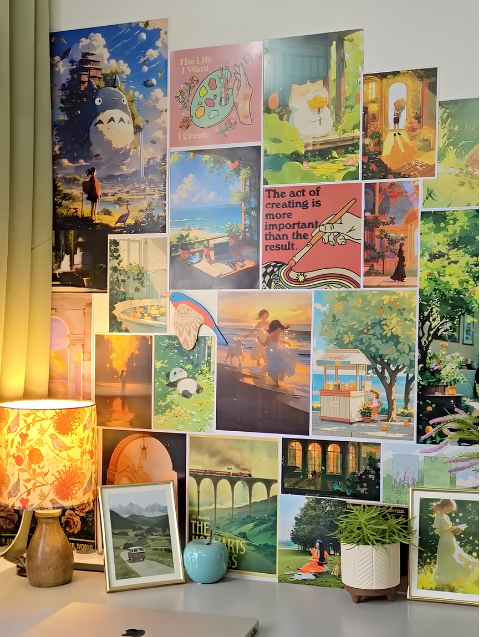 Poster wall from Customer after buying Posterwa products