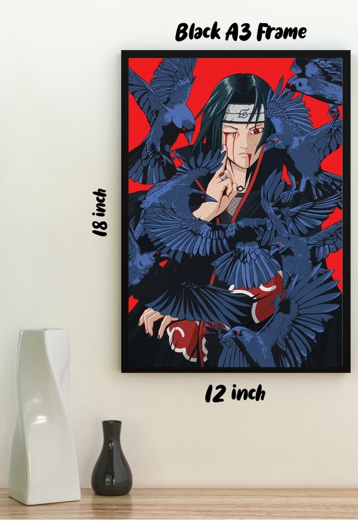 Itachi Uchiha Crow Poster