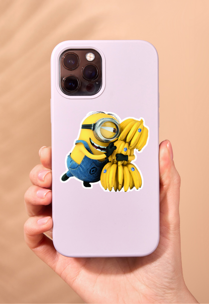 Minion With Banana Sticker