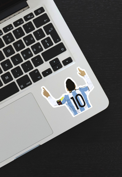 Messi Winning The World Cup Sticker