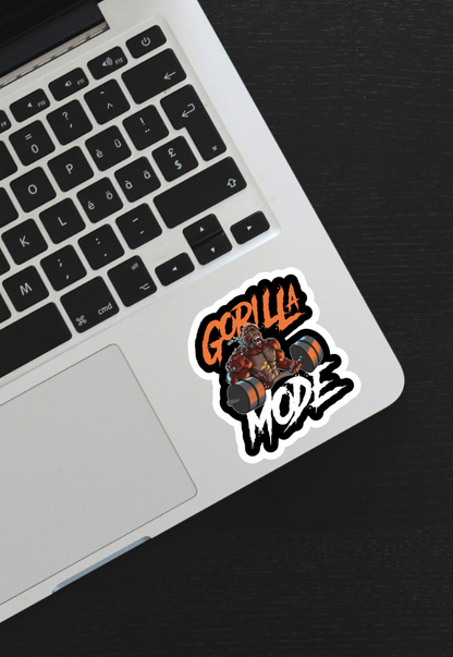 Gorilla Mode Gym Sticker