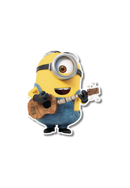 Stuart Minion With Guitar Sticker