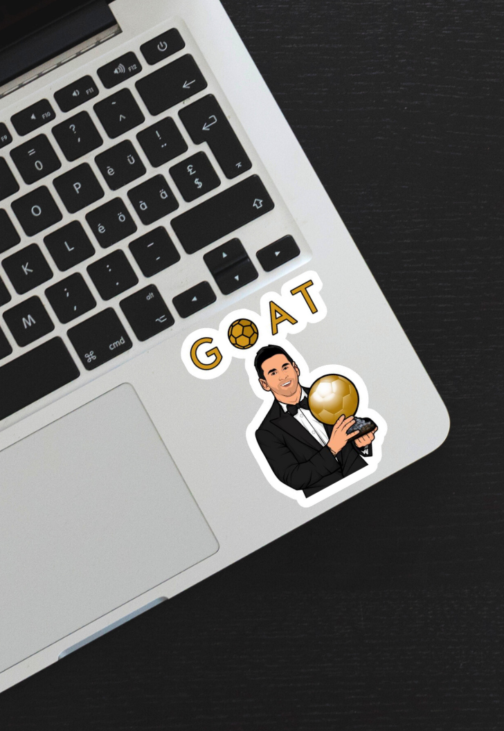 Lionel Messi GOAT Sticker