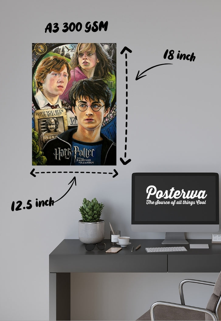 The Golden Trio: Harry, Hermione, and Ron Poster