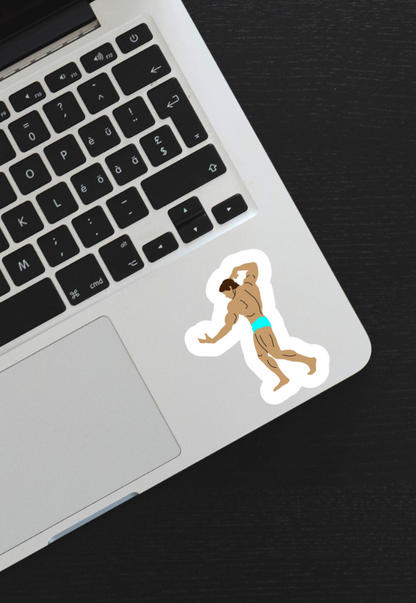 Bodybuilding Posing Gym Sticker