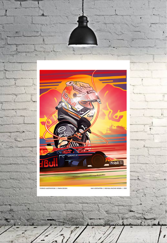 Max Verstappen Monaco Win Poster