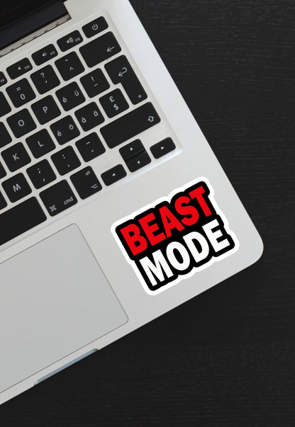 Beast Mode Gym Sticker