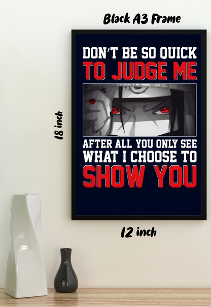 Itachi Quotes Poster