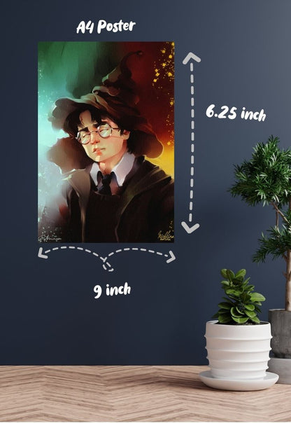 Harry Sorting Hat Poster