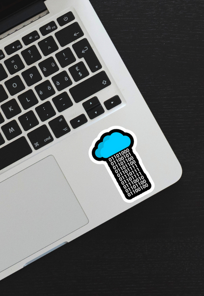 Cloud Computing Binary Numbers Sticker