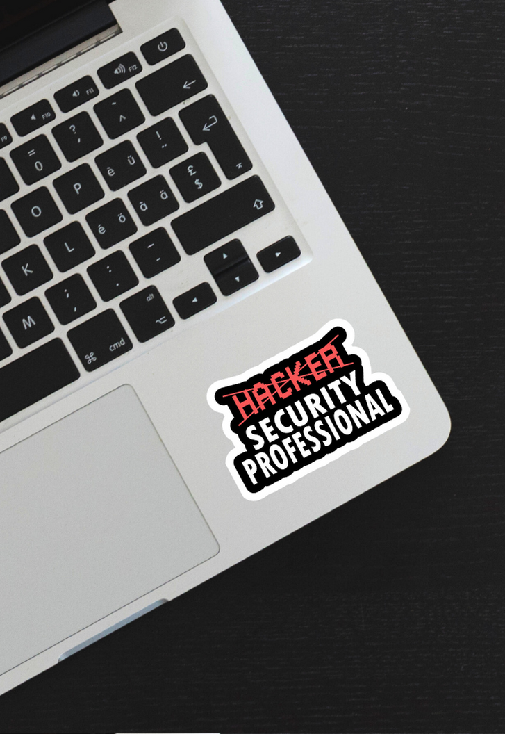 Hacker Security Professional Sticker