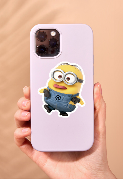 Sticking Your Tongue Out Minion Sticker