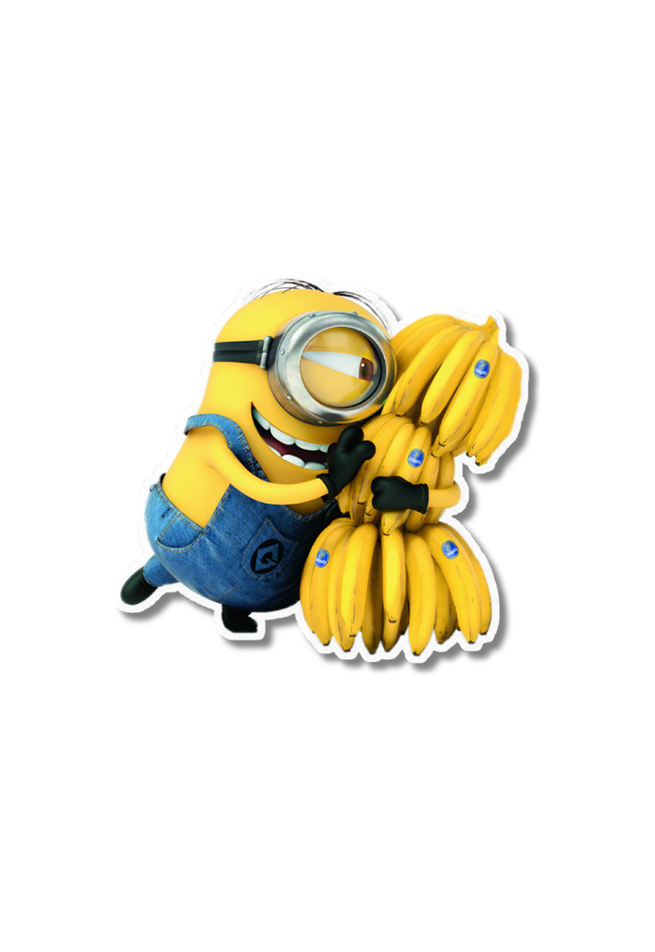 Minion With Banana Sticker