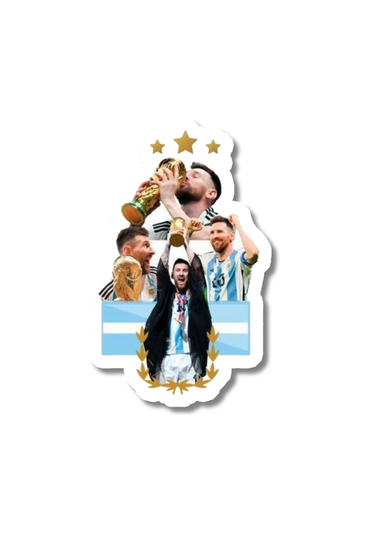 Argentina Team Winning The World Cup Sticker