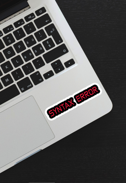 Syntax Error Sticker