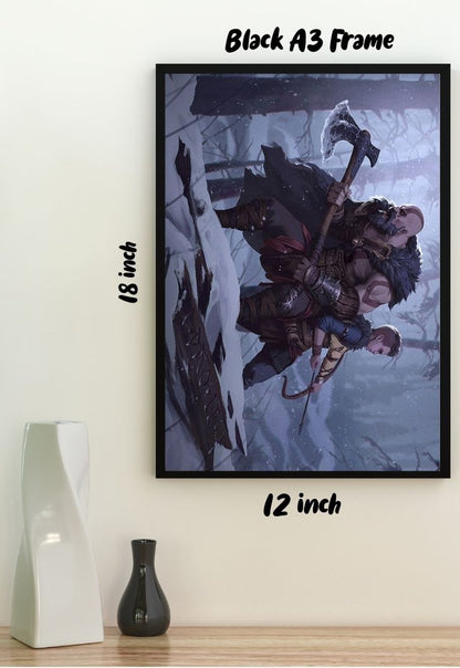 Kratos and Atreus Poster