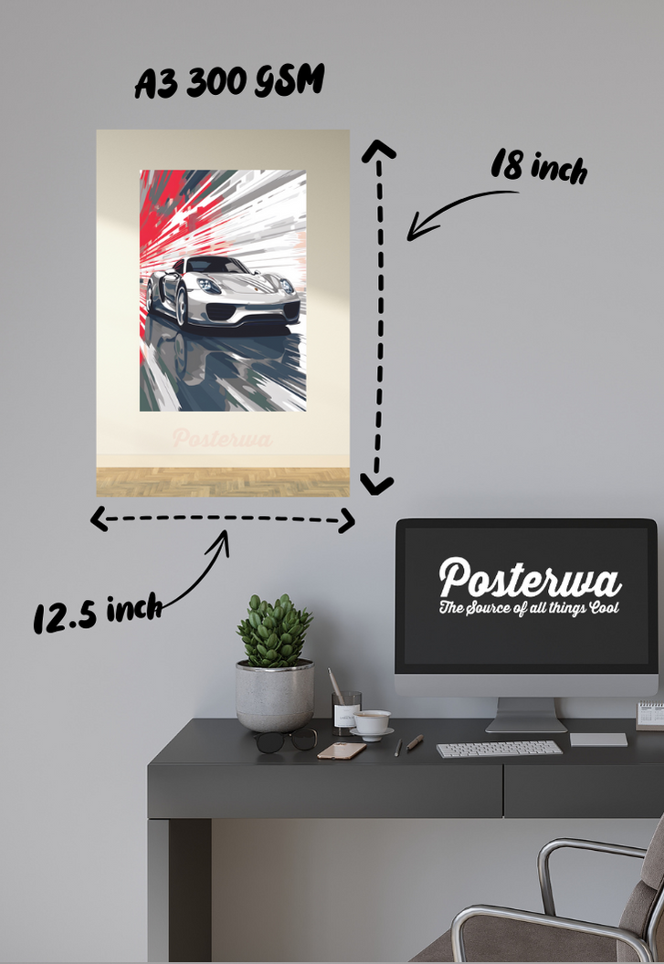 Porsche Car Poster