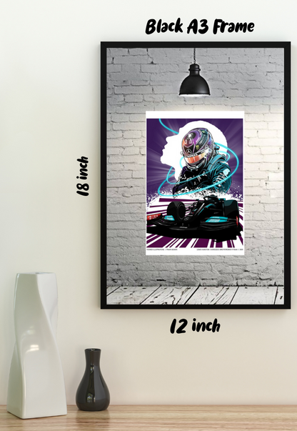 Lewis Hamilton W12 Poster