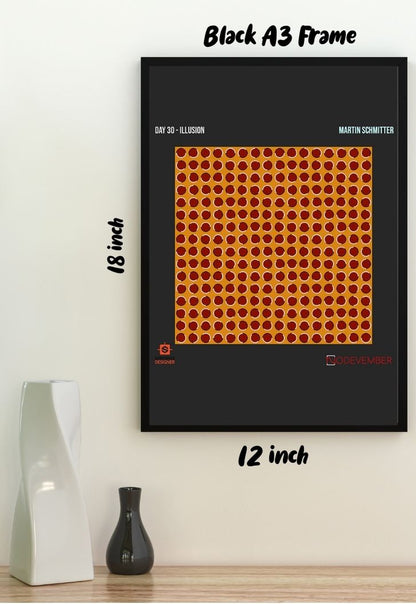 Dot Illusion Poster