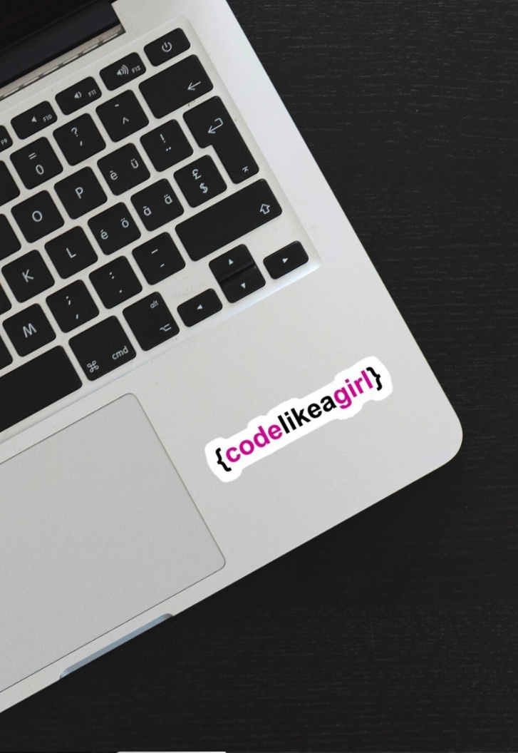 {codelikeagirl} Sticker