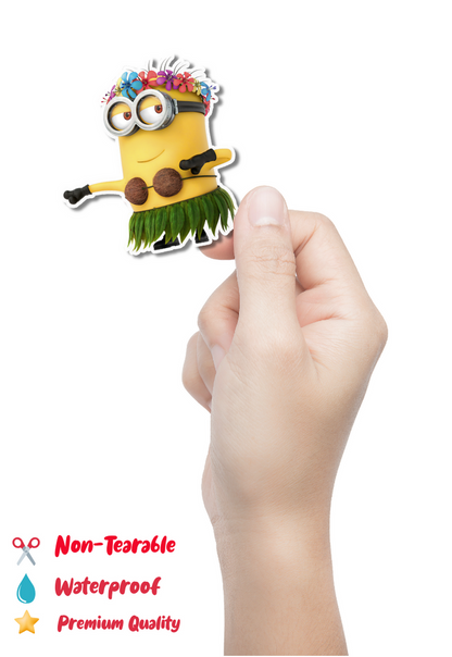 Hawaiian Minion Sticker