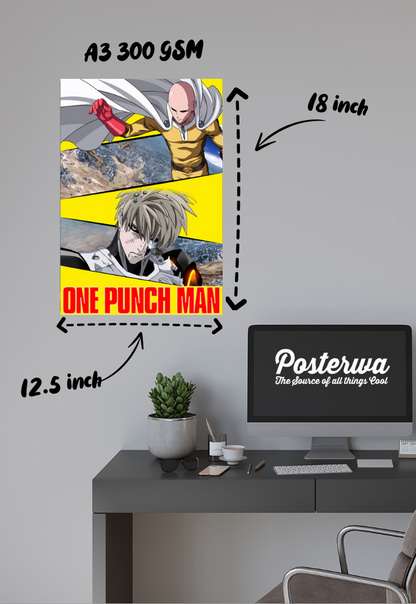 Saitama and Genos Poster