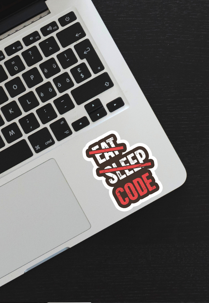 Eat Sleep Code Sticker