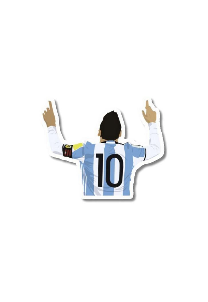 Messi Winning The World Cup Sticker