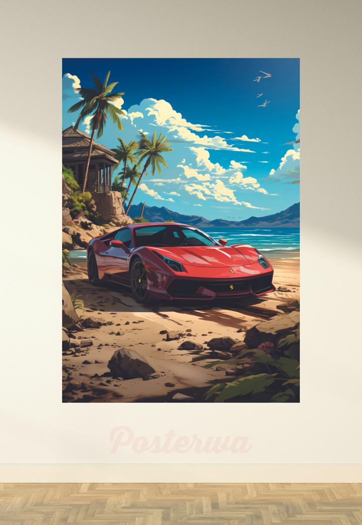 Ferrari Car Poster