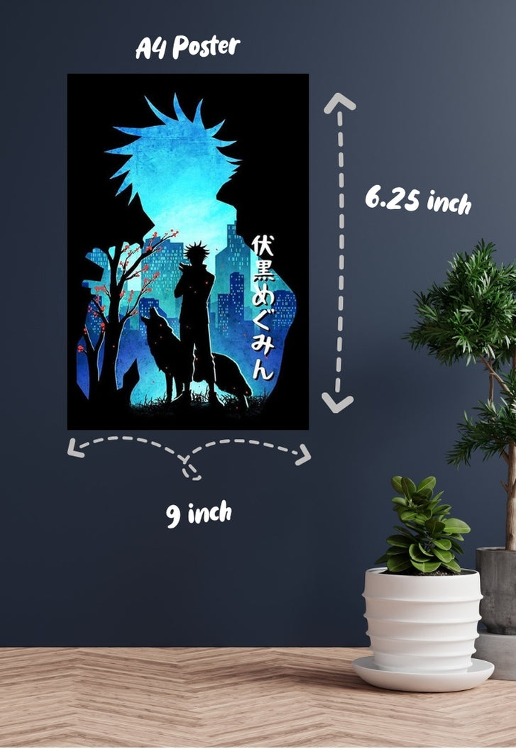 Gojo Back Shadow Gojo shadow poster – Posterwa