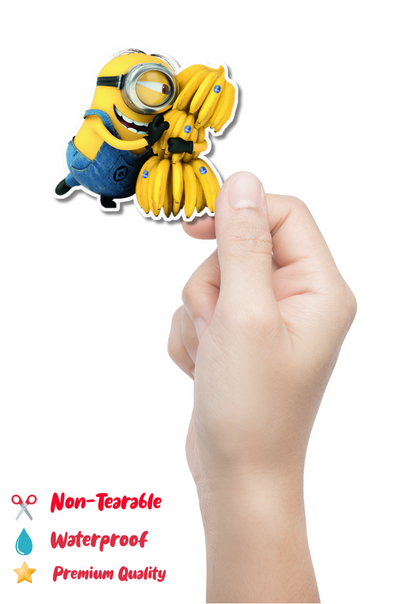 Minion With Banana Sticker