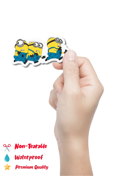 Minions Running Sticker