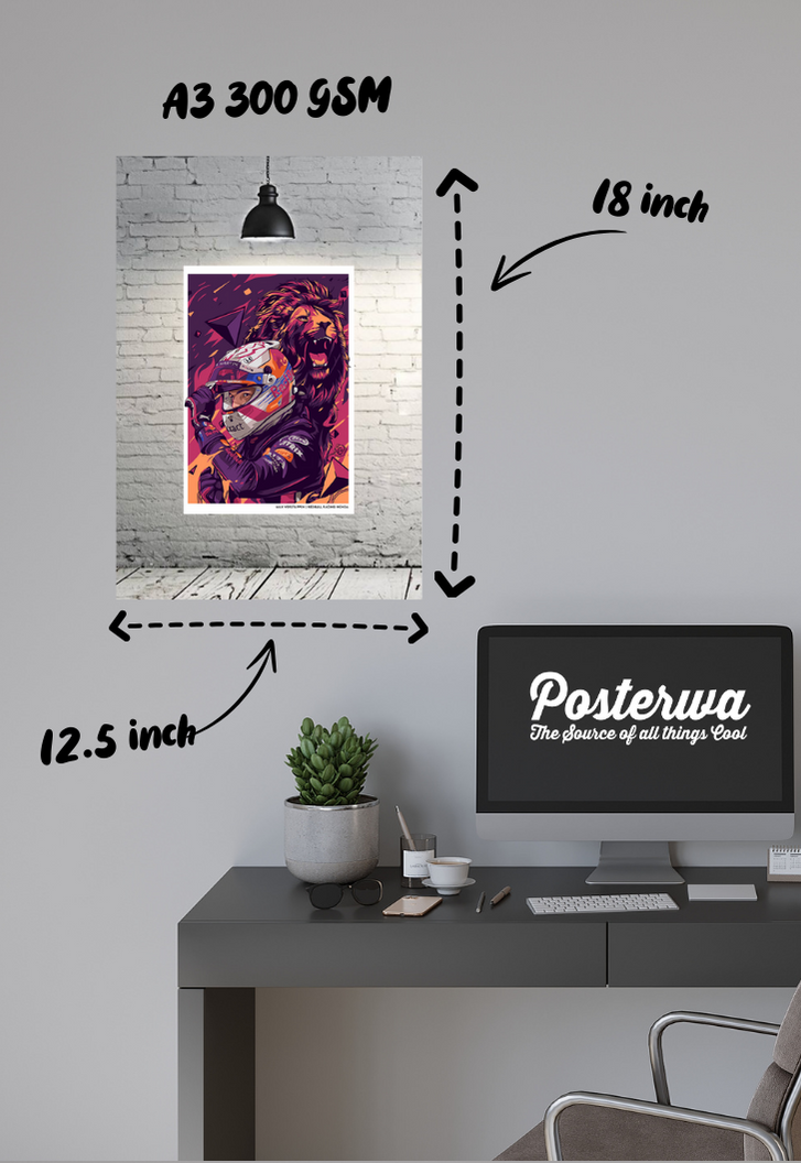 Redbubble The Dutch Lion 33 Max Verstappen Poster