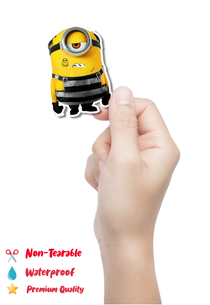 Stuart Minion In The Jail Sticker